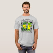 ワニ ミラー背景 Tシャツ (正面フル)