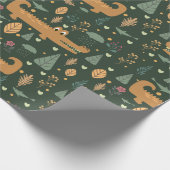 ワニ ラッピングペーパー (角)