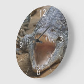 ワニ ラージ壁時計 (傾斜)