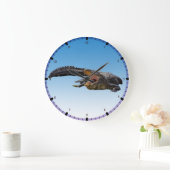 ワニ ラージ壁時計 (ホーム)
