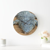 ワニ ラージ壁時計 (ホーム)