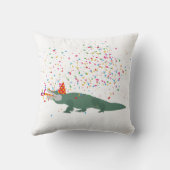 ワニ – 動物の持つパーティー クッション (裏面)