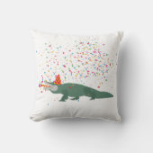 ワニ – 動物の持つパーティー クッション (正面)