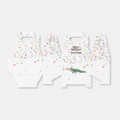 ワニ – 動物の持つパーティー フェイバーボックス (折り畳みなし)