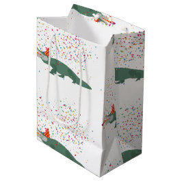 ワニ – 動物の持つパーティー ミディアムペーパーバッグ