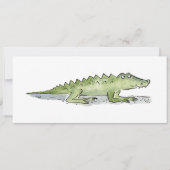 ワニ 招待状 (正面)