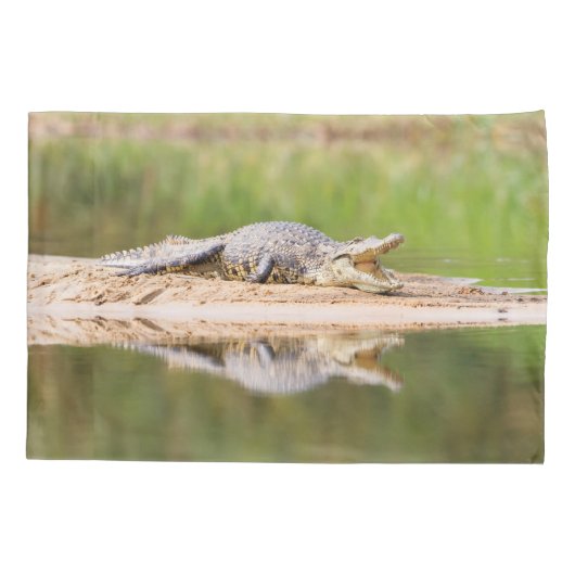 ワニ 枕カバー (裏面)