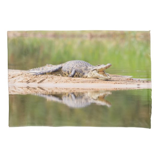 ワニ 枕カバー (正面)