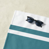 ワニ – 白い蓮 ビーチタオル (インサイチュ)