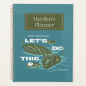 ワニ – 白い蓮 プランナー手帳 (正面)