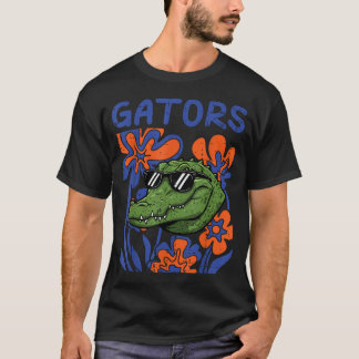 ワニ 花柄 アリゲーター S~Mサイズ ジュニア Tシャツ