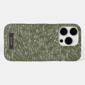 ワニ 蛇 爬虫類 野生 動物 スキン パターン Case-Mate iPhoneケース (裏面 (横))
