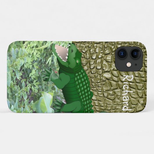 ワニ iPhoneケース Case-Mate iPhoneケース (裏面(横))
