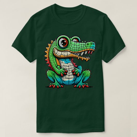 ワニ Tシャツ (デザイン正面)