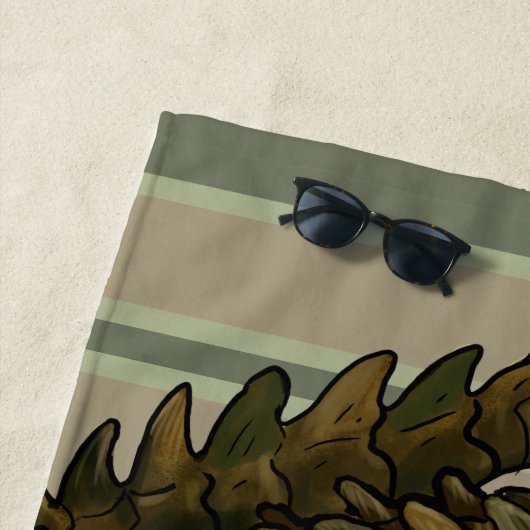 ワニCrikey! ビーチタオル (インサイチュ)