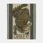 ワニCrikey! フリースブランケット (正面)