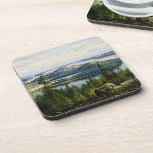 ワネルバーグ・ペイジャンヌ湖の夏の日 コースター (左側)