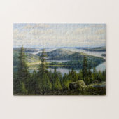 ワネルバーグ・ペイジャンヌ湖の夏の日 ジグソーパズル (横)
