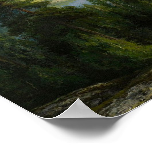 ワネルバーグ・ペイジャンヌ湖の夏の日 ポスター (角)