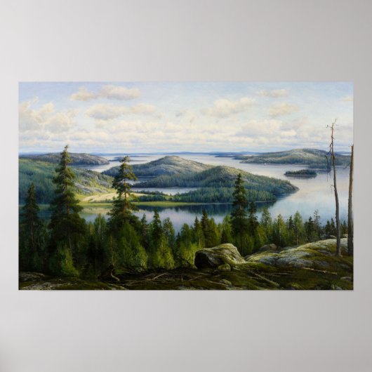 ワネルバーグ・ペイジャンヌ湖の夏の日 ポスター (正面)