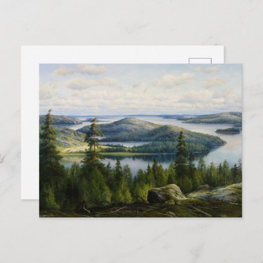 ワネルバーグ・ペイジャンヌ湖の夏の日 ポストカード (正面/裏面)