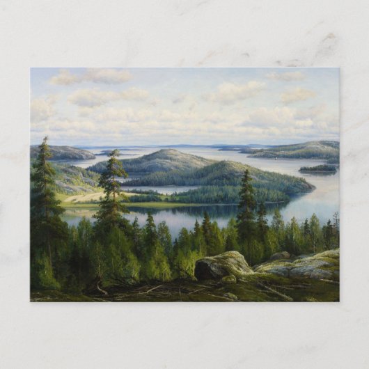 ワネルバーグ・ペイジャンヌ湖の夏の日 ポストカード (正面)