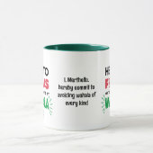 ワハおもしろいラに焦点を合わせる マグカップ (中央)