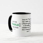 ワハおもしろいラ保ナイジェリア引用文 マグカップ (正面左)