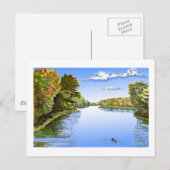 ワバシュ川 ポストカード (正面/裏面)