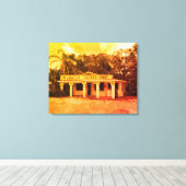 ワバソのタックルショップ キャンバスプリント (インサイチュ (ウッドフロア))