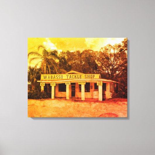 ワバソのタックルショップ キャンバスプリント (正面)