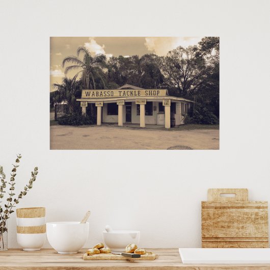 ワバソタックルショップヴィンテージ ポスター (キッチン)