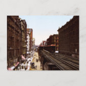 ワバッシュアベノースアダムス通りシカゴイリノイ ポストカード (正面)