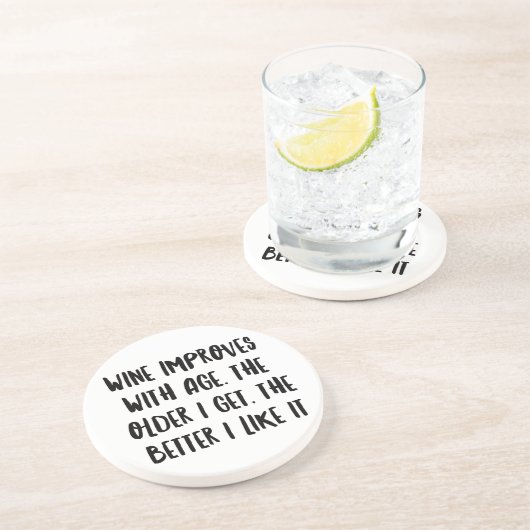 ワパーソナライズされたイおもしろいンバー引用文XI コースター (側面)