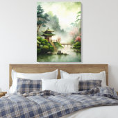 ワビサビアート キャンバスプリント (インサイチュ (寝室))