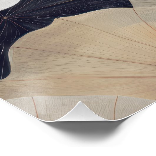 ワビサビエステティック抽象芸術ス離れタン ポスター (コーナー)