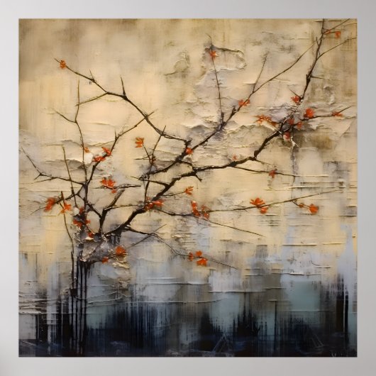 ワビサビ日本のスタイルアート ポスター (正面)