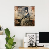 ワビサビ日本のスタイルアート ポスター (ホームオフィス)