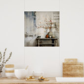 ワビサビ日本のスタイルアート ポスター (キッチン)