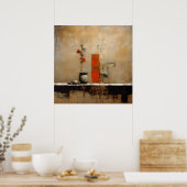 ワビサビ日本のスタイルアート ポスター (キッチン)