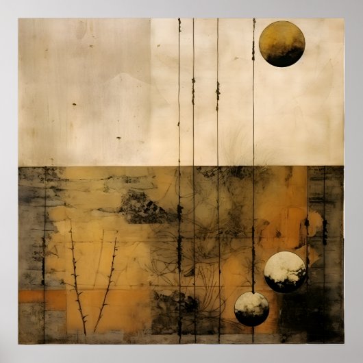 ワビサビ日本のスタイルアート ポスター (正面)