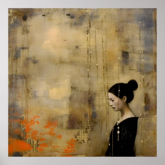 ワビサビ日本のスタイルアート ポスター (正面)