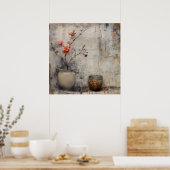 ワビサビ日本のスタイルアート ポスター (キッチン)