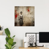 ワビサビ日本のスタイルアート ポスター (ホームオフィス)