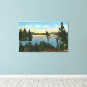 ワビーククラブビューオブアッパーサラナックレイク キャンバスプリント (インサイチュ (ウッドフロア))