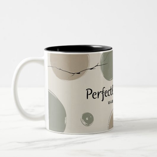 ワビ日本のサビソウルマグ ツートーンマグカップ (左)