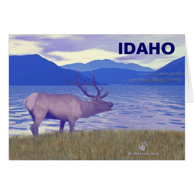 ワピティ（エルク）バイザレイク (正面横)