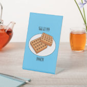 ワフルの漫画イラスト 台座サイン (インサイチュ)