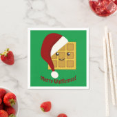 ワフレマスメリークリスマスワッフル スタンダードカクテルナプキン (インサイチュ)