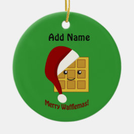ワフレマスメリークリスマスワッフル セラミックオーナメント